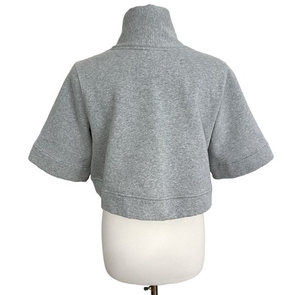 Lululemon SMALL Gray Know Your Angles Crop V-Neck Pullover Fleece Poncho - Picture 6 of 12
